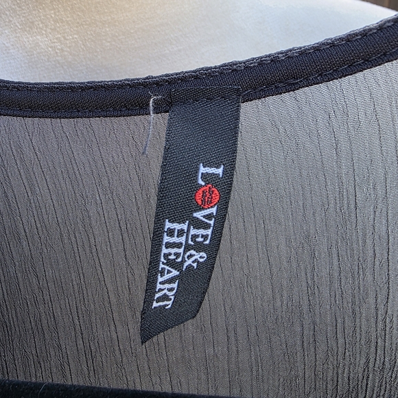 Love And Heart Boho Black Sheer Floral Embroidered Romper - Picture 7 of 9